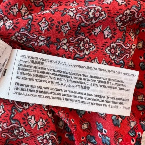 Hollister Red Flowy Tank - Picture 10 of 10